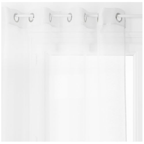 Voilage 135x240 cm MOLY Blanc vue de face