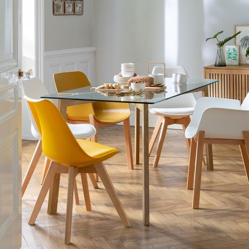 Table à Manger 150 X 80 Cm Verre Taho Atmosphera