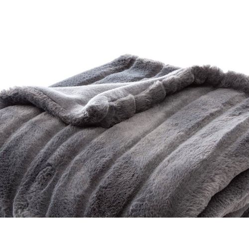 Plaid 120x160 cm MANOIR Gris vue accessoires