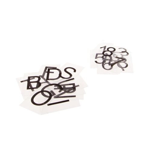 Pack 100 Lettres - Noir - 4x6 - 5 Cm