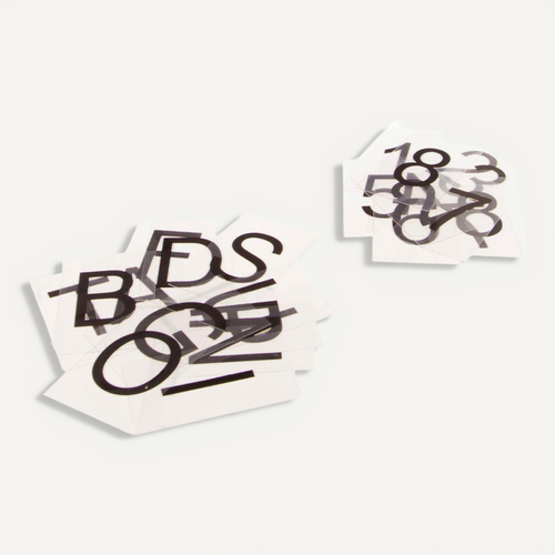 Pack 100 Lettres - Noir - 4x6 - 5 Cm