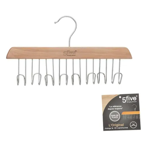 Cintre à Ceintures En Bois Et Métal