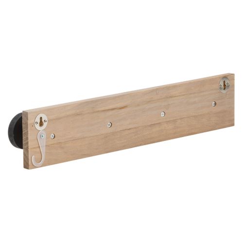 Patère murale 4T Naturel / Noir
