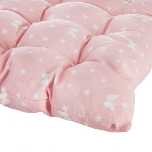Matelas De Sol Enfant Coussin En Coton Rose 60 X 120 Cm