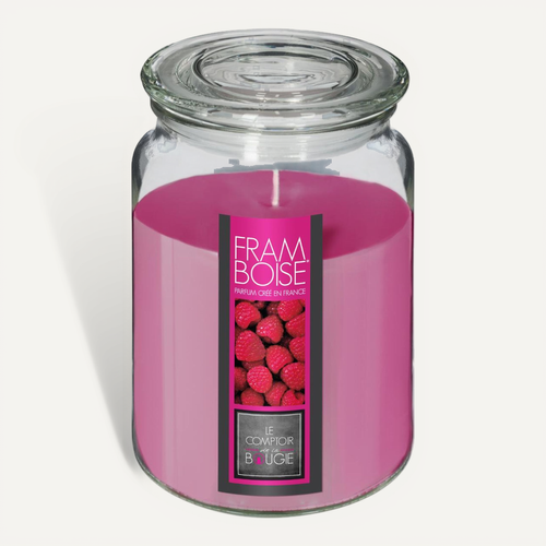 Bougie Parfumée Pot Verre Avec Couvercle 510 G