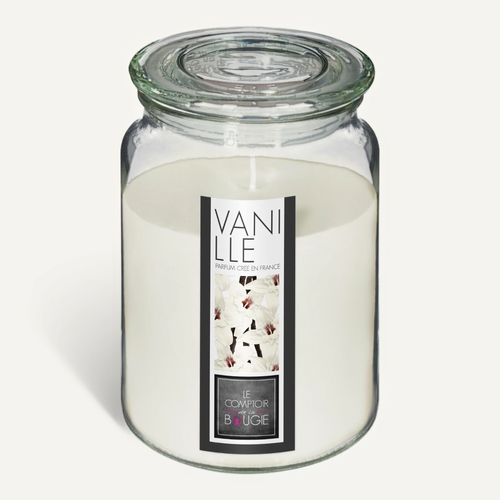 Bougie Parfumée Pot Verre Avec Couvercle 510 G