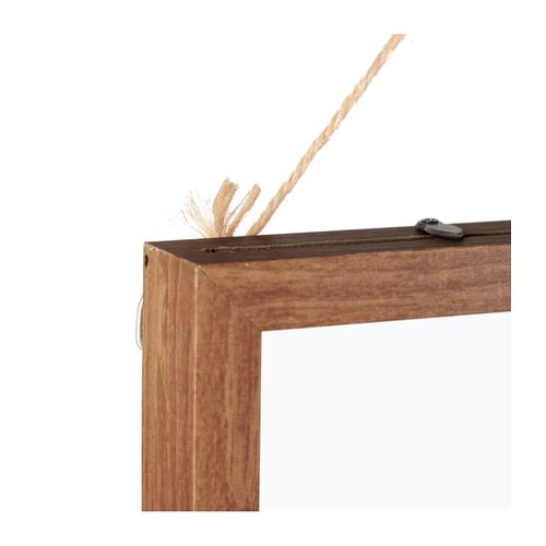 Cadre Décoratif Feuilles En Bois Et Verre 38 X 48 Cm
