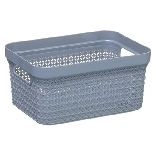 Panier En Plastique 17l "scandinave" Gris