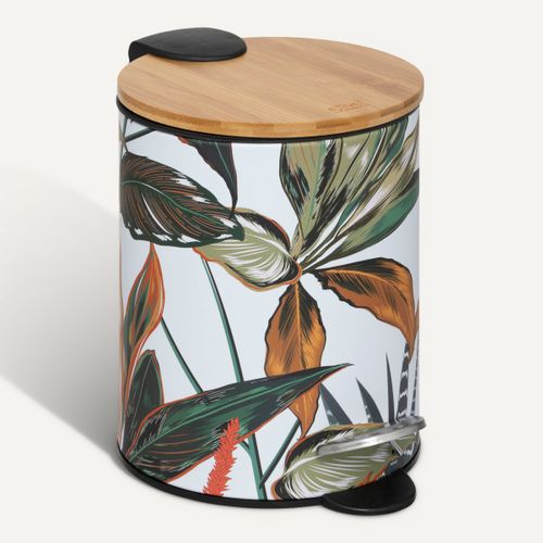 Poubelle salle de bain 3L PALAWAN Multicolore vue de face