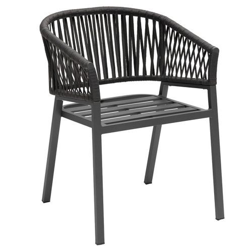 Fauteuil Oriengo Mailles Anthracite/graphite Hespéride