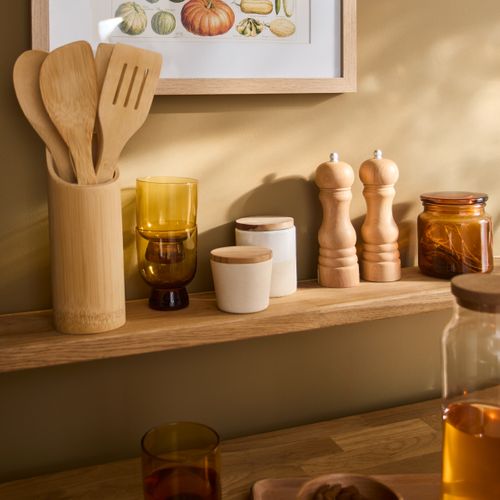 Ustensile x4 + pot bambou  Naturel vue d'ambiance 1