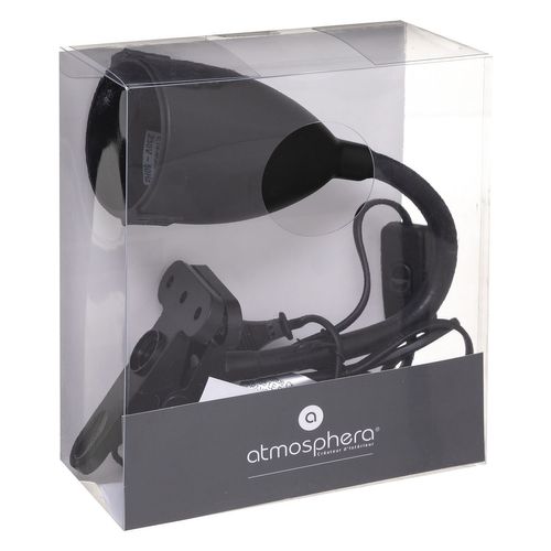 Lampe Pince En Silicone Et Métal Noir