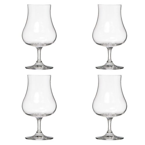 Lot De 4 Verres Design "liqueur" 22cl Transparent