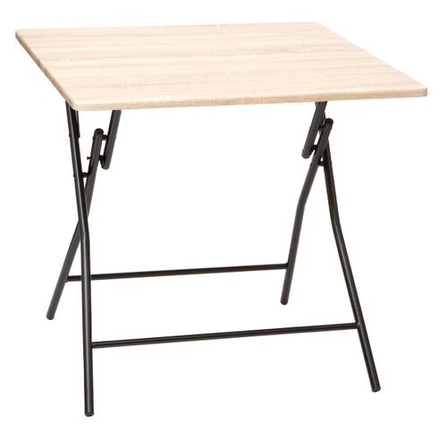 Table Pliante 4 Places Effet Bois