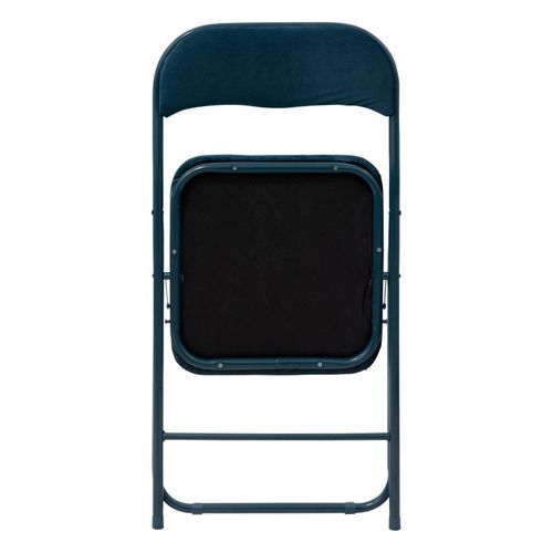 Chaise Pliante Velours Bleu 5five