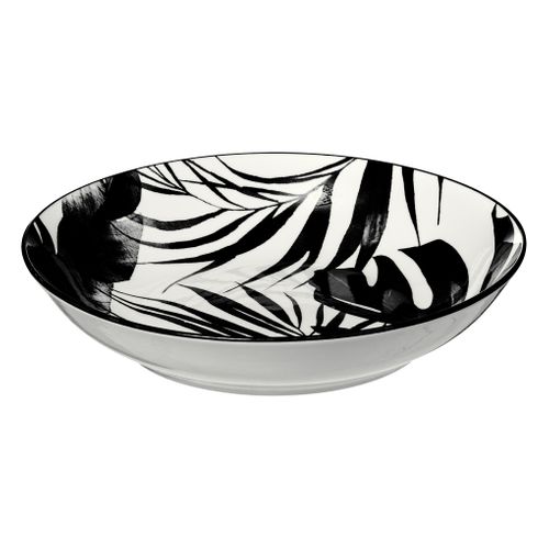 Service De Table 18 Pièces "palme" 26cm Noir