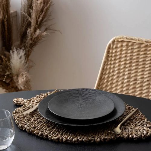 Set De Table En Roseau "feuille" 33x48cm Naturel