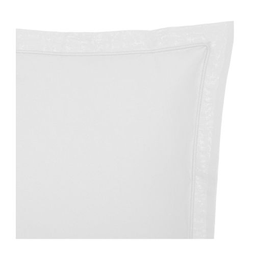 Taie D'oreiller En Coton Blanc 50 X 70 Cm