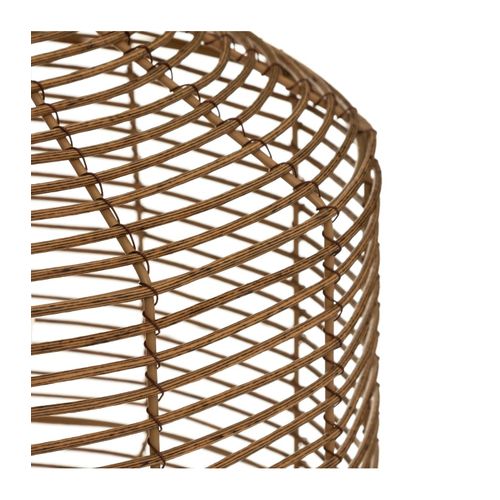 Lampe Solaire En Métal Et Rotin D 30 X H 30 Cm à Poser Ou à Suspendre