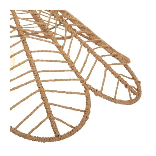 Luminaire Suspension Corde Beige D 58 Cm