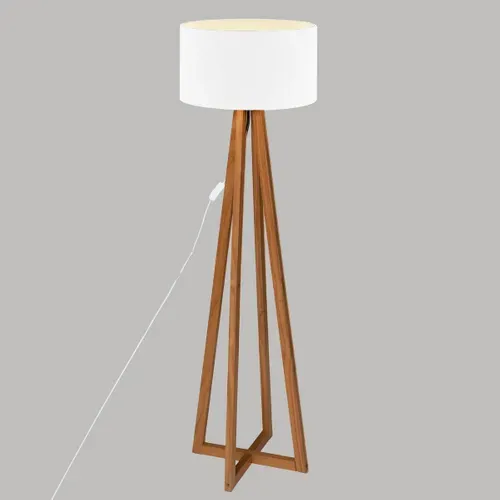 Lampadaire "molu" Bois Blanc H140cm