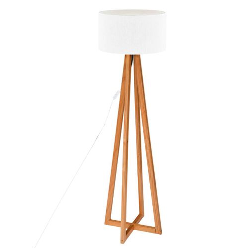 Lampadaire "molu" Bois Blanc H140cm