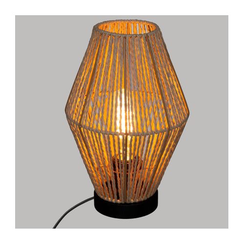 Lampe à Poser Corde Nature H 32 Cm