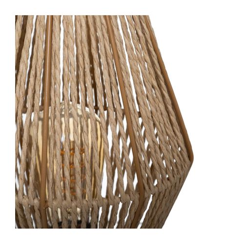Lampe à Poser Corde Nature H 32 Cm