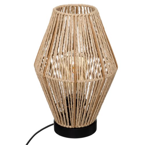 Lampe à Poser Corde Nature H 32 Cm