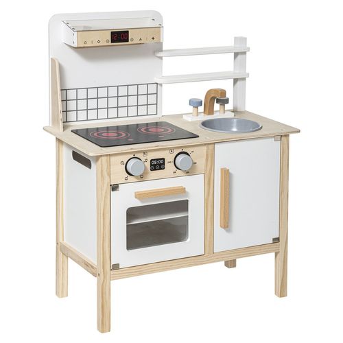Cuisine En Bois - Blanc Et Bois