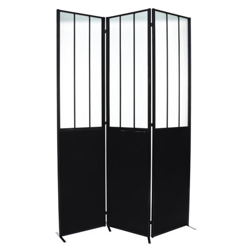 Paravent Atelier Métal Et Verre Trempé Atmosphera