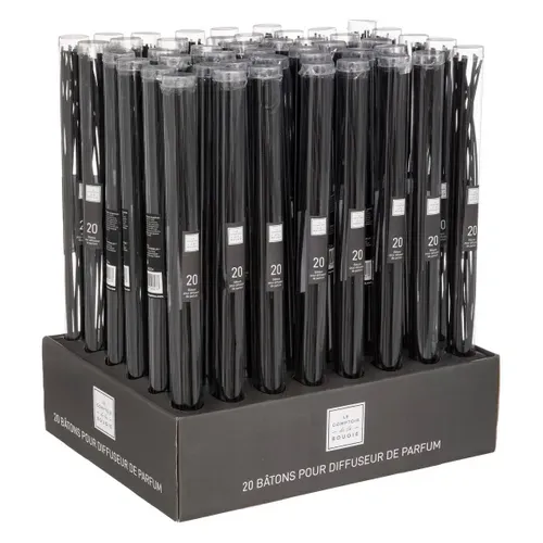 Lot De 20 Bâtons Diffuseurs Noir H40cm
