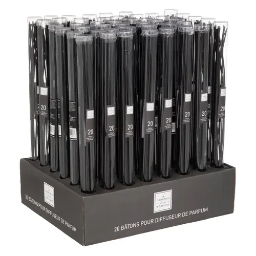 Lot De 20 Bâtons Diffuseurs Noir H40cm