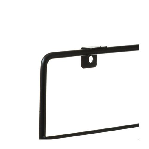 Présentoir Mural Porte Photos à Suspendre En Métal Noir