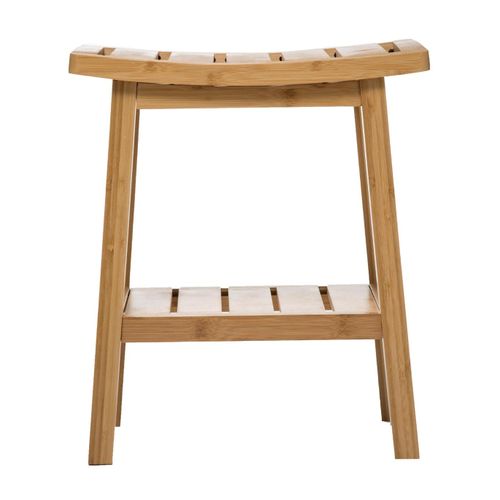 Tabouret D'appoint Avec Petit Rangement En Bambou
