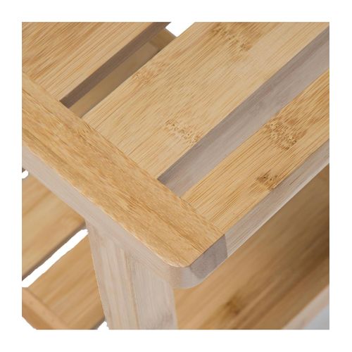 Tabouret D'appoint Avec Petit Rangement En Bambou