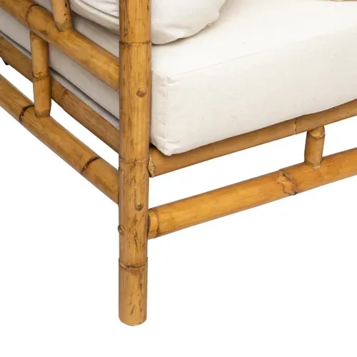 Lit Banquette "bali" En Rotin 220x90 Cm