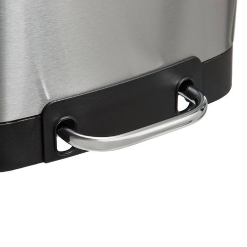 Poubelle à Pédale 6l En Métal Inox Avec Couvercle Frein De Chute