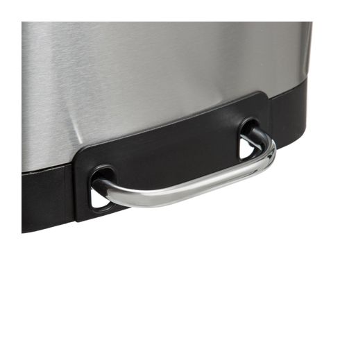 Poubelle à Pédale 6l En Métal Inox Avec Couvercle Frein De Chute