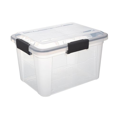 Boîte De Rangement En Polypropylène Transparent 18l Fermeture à Clip
