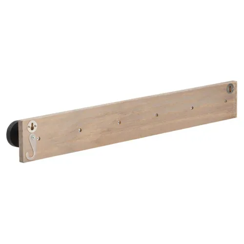 Patère murale 6T Naturel / Noir