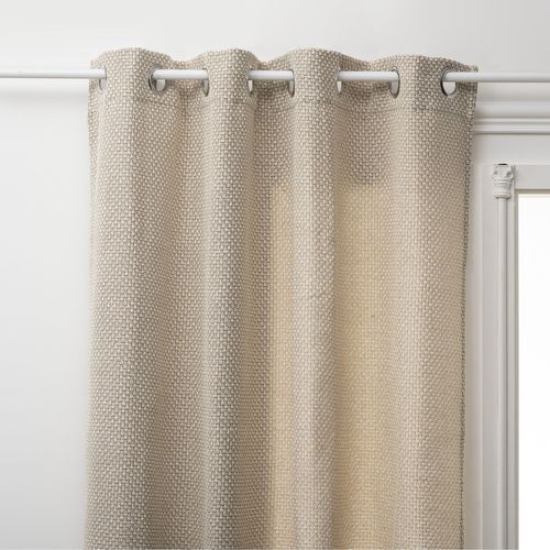 Rideau En Maille Wild 8 Oeillets 140x260 - Gris Souris