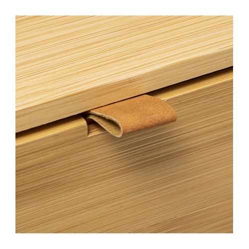 Boite De Rangement 2 Tiroirs En Bambou Avec Languette