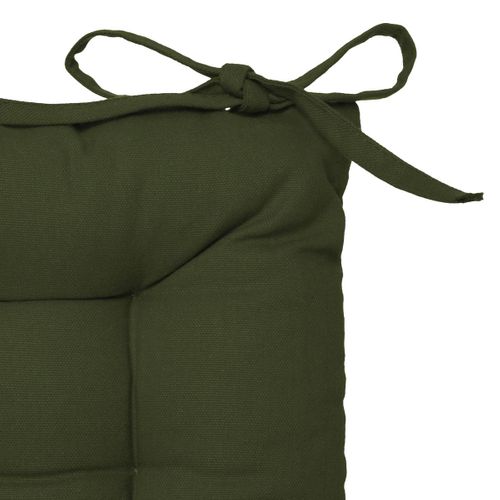 Galette De Chaise Vert Kaki 38x38cm