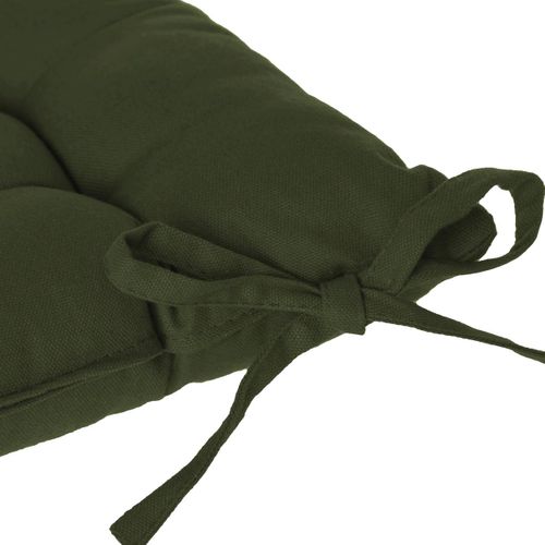 Galette De Chaise Vert Kaki 38x38cm