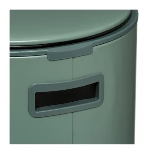 Poubelle Ronde 30 Litres En Métal Vert