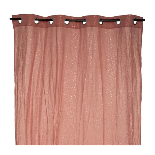 Rideau Voilage Berlingot Terracotta 140 X 250 Cm