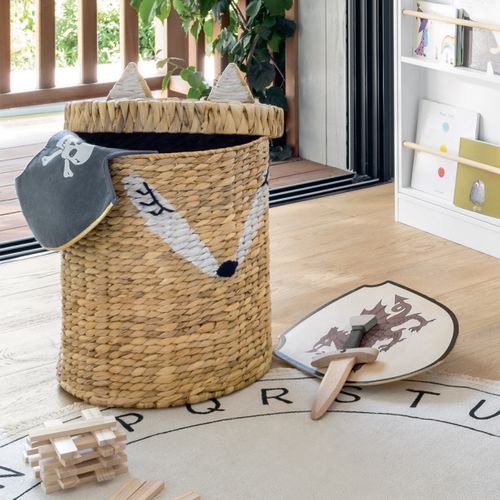 Bac à Jouets Renard Coffre De Rangement H 50 Cm
