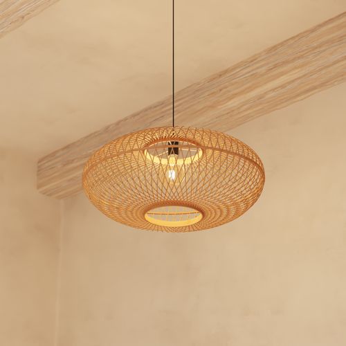 Luminaire Suspension En Bambou D 60 Cm