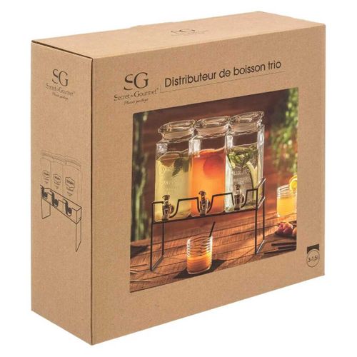 Distributeur De Boisson "modern Wood" 4,5l Transparent